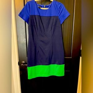 I.N. Studio color block dress, perfect for work, occassions